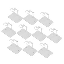 10 Stück Weiße 6-Zoll Action-Figuren-Ständeregal mit hoher Stabilität für Displayzwecke