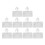 10 pièces de supports de figurine, 6 pouces, blanc 3