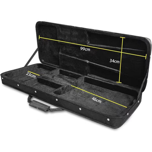 Electric Guitar Case with Shoulder Strap, Lightweight Design, Dustproof Padding, Fits Most Standard Models 2