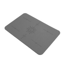 PU-Gummi-Nähmaschinenmatte 40x60cm – Vibrations- und Rutschhemmend, Grau