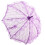Parasol de encaje 1 pieza morada 60 x 56,5 cm 15