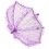 Parasol de encaje 1 pieza morada 60 x 56,5 cm 16