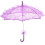 Parasol de encaje 1 pieza morada 60 x 56,5 cm 3