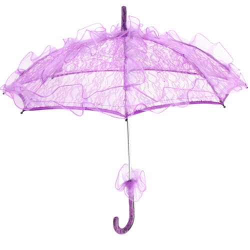 Parasol de encaje 1 pieza morada 60 x 56,5 cm 2