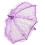 Parasol de encaje 1 pieza morada 60 x 56,5 cm 13