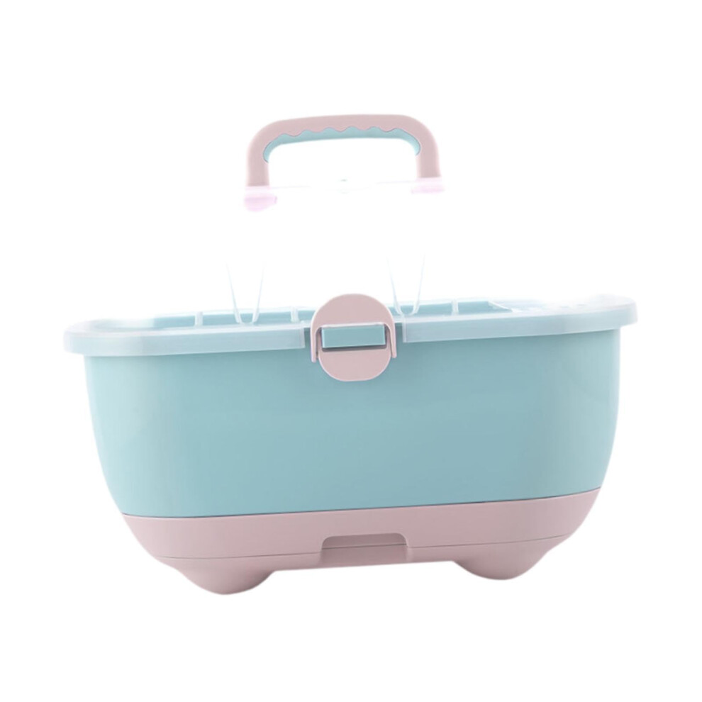 Bottle Drying Rack Portable Countertop Dryer with Cover for Baby Bottles, Nursing Cutlery, Travel and Cabinet Use