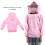 Breathable Beekeeping Suit Protective Veil Jacket Pink, Size Adjustable 11
