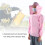 Breathable Beekeeping Suit Protective Veil Jacket Pink, Size Adjustable 5