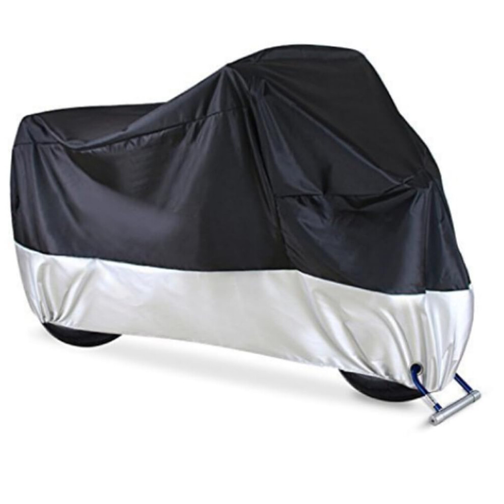 Motorcycle Covers for Duke 890 R 890 Duke R, Waterproof UV Protection Dustproof Outdoor Cover, A/Black Silver, XXXXL Size-image-OPC-PKF6X9R-NEW