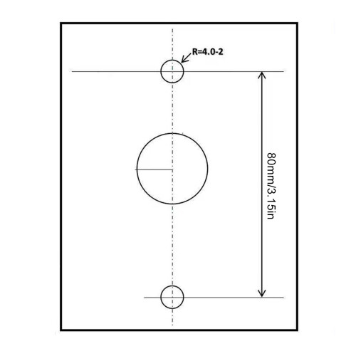 Serrure à code numérique, 4 piles AAA, Panneau 56,3  107,34  11 mm 1