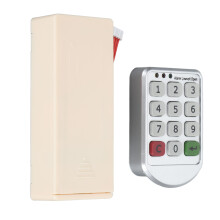 Cerradura digital codificada, armario sin llave, ABS, 4xAAA
