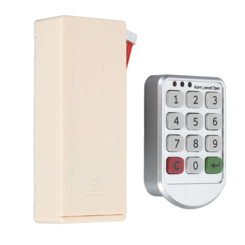 Cerradura digital codificada, armario sin llave, ABS, 4xAAA