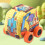 Stoff Kinder Pull-Back Auto Elefant 1-3 Jahre Spielzeug 3