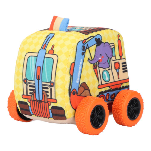 Stoff Kinder Pull-Back Auto Elefant 1-3 Jahre Spielzeug 1