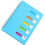 A5 Spiral Notebook 2 Inch Diary Notepad Separator Lined Spiral Notebook for Office School ( A5 Blue ) 1