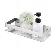 Shower Shelf Bathroom Shelf SUS304 Stainless Steel Basket Support Shelf 40 CM Wall Mount Brushed Storage