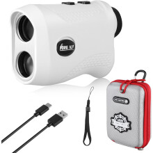 Rechargeable Golf Rangefinder, 1200 Yards Laser Range Finder, 7X Magnification, Flag Lock with Vibration Etc 6 Measurement Modes