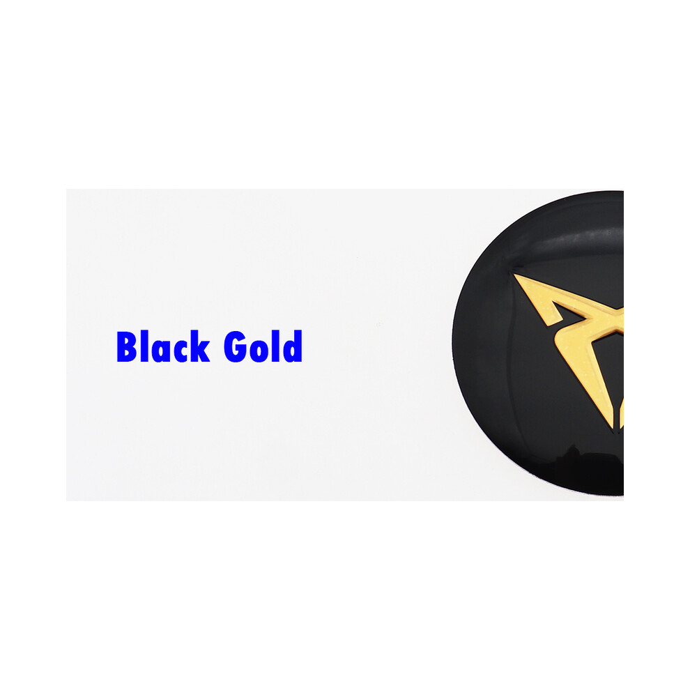 Logo Car Wheel,56mm wheel sticker,Black Gold