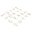 Clip per carta dorate, 100 pezzi, 20 stili 1