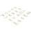 Clip per carta dorate, 100 pezzi, 20 stili 9