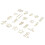 Clip per carta dorate, 100 pezzi, 20 stili 11