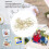 Clip per carta dorate, 100 pezzi, 20 stili 3