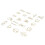 Clip per carta dorate, 100 pezzi, 20 stili 5