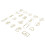 Clip per carta dorate, 100 pezzi, 20 stili 13