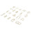 Clip per carta dorate, 100 pezzi, 20 stili 12