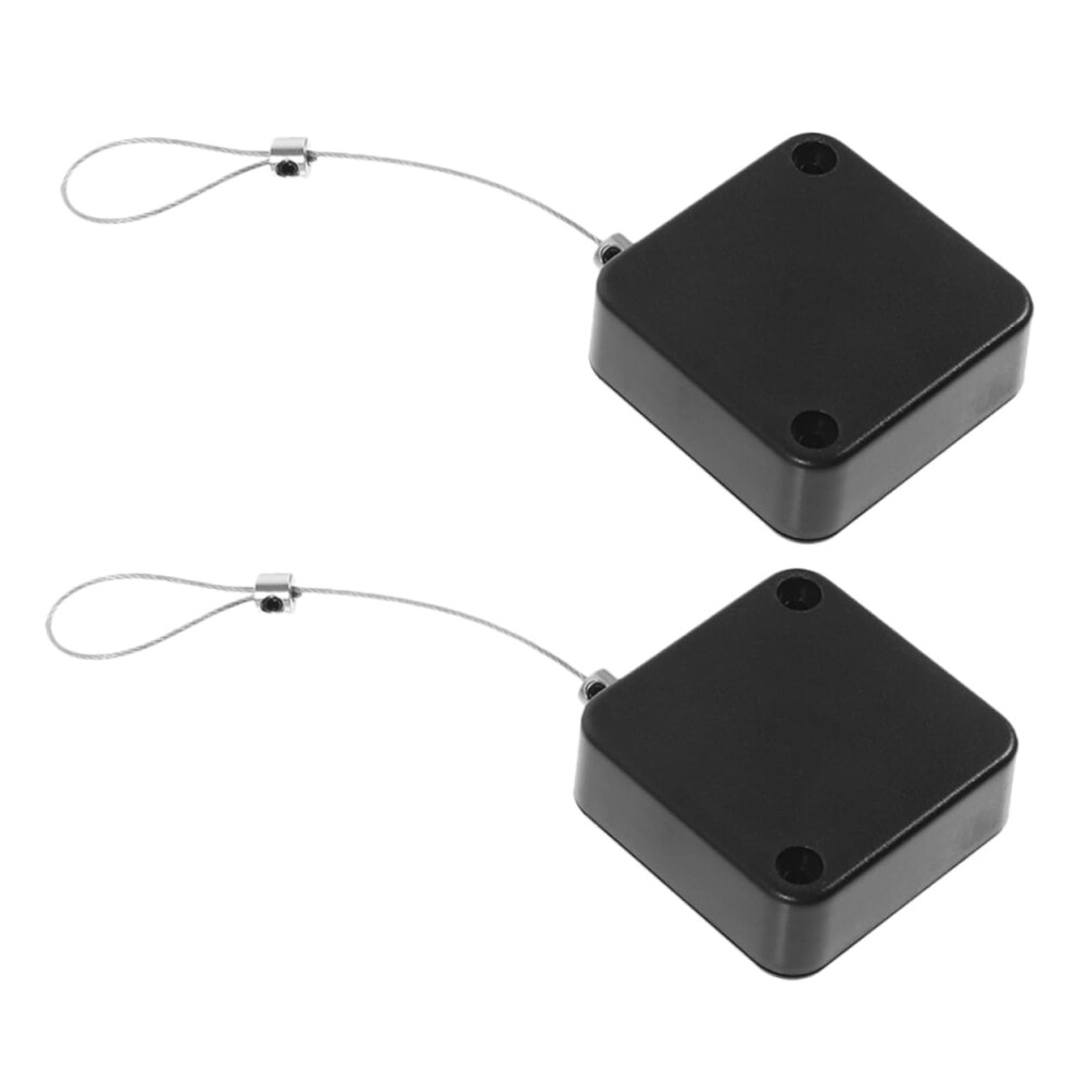 Retractable Cable Holder 2Pcs Theft-Proof Wire Case With Electromagnetic Lock For Secure Cable Management 6038364319104