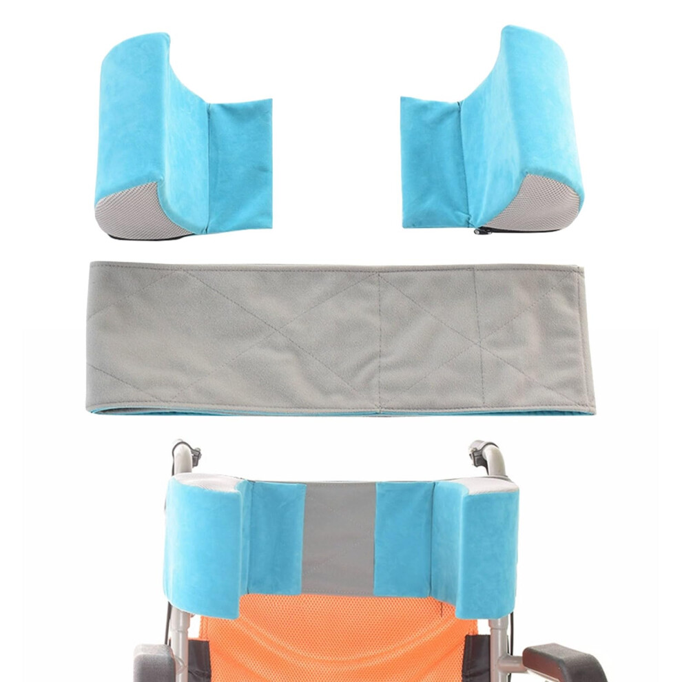 Wheelchair Lateral Support Cushions â Adjustable Foam Pads with Straps for Elderly and Disabled Chairs â Washable Cover