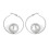 Boucles d'oreilles en perles d'alliage blanc - Taille unique, CCB 3