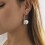 Boucles d'oreilles en perles d'alliage blanc - Taille unique, CCB 5