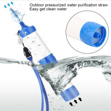 Tragbarer ABS Lebensmittelqualität Wasserfilter-Strohhalm 0,6L Notfall-Trinken für draußen