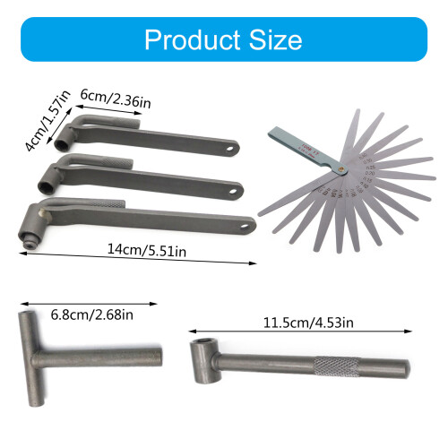 Motorcycle Engine Valves Screw Adjusting Spanner Tool Feelers 2