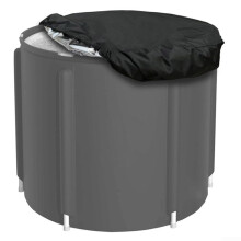 Outdoor Ice Bath Cover 36.6x5.9 Inches Oxford Cloth Dust Cover for Adult Bath Tub Sunscreen and Snow Protection