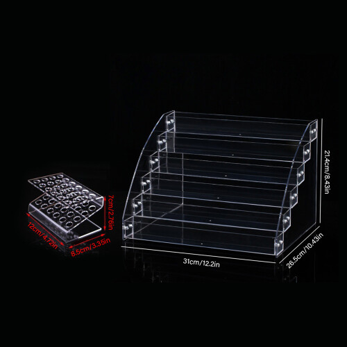 Acrylic Nail Polished Organizer Rack 6 Layers Display Stand 2