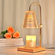 Adjustable Height Candle Warmer Lamp with Dimmable Glow & Timer,Elegant Home Decor for Bedroom, Living Room, Christmas Gift for Women
