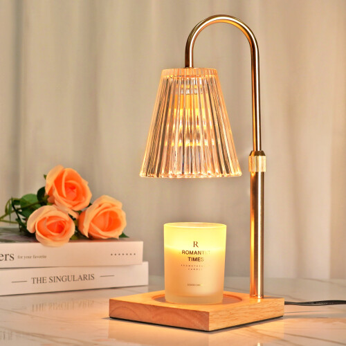 Adjustable Height Candle Warmer Lamp with Dimmable Glow & Timer,Elegant Home Decor for Bedroom, Living Room, Christmas Gift for Women