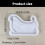 Rectangular Silicone Tray Mold for Craft Supplies Coaster Resin 3
