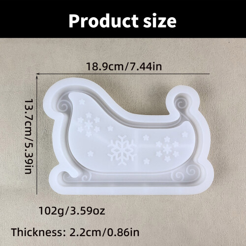 Rectangular Silicone Tray Mold for Craft Supplies Coaster Resin 2