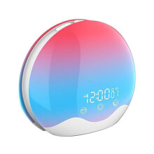 Multifunctional Wake Up Light Alarm Clock With Simulated