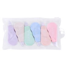 6Pcs Refillable Correction Tape Roller 4mx5mm for Note Taking