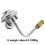 Sturdy Gas Griddle Regulator Adapter Accessory for Portable 2