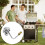 Sturdy Gas Griddle Regulator Adapter Accessory for Portable 4