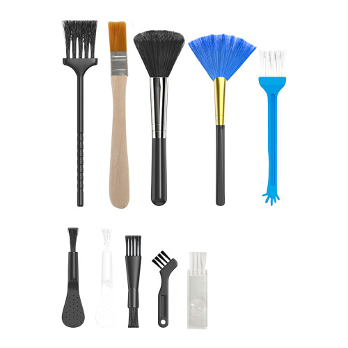 Home Essential 10Piece Soft Bristles Brush Set Dust Removal for