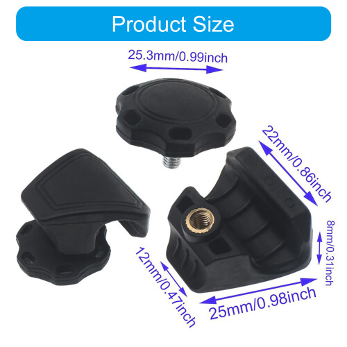 2Pcs Nylon Helmets Visors Clips Replacement Football Helmets 2