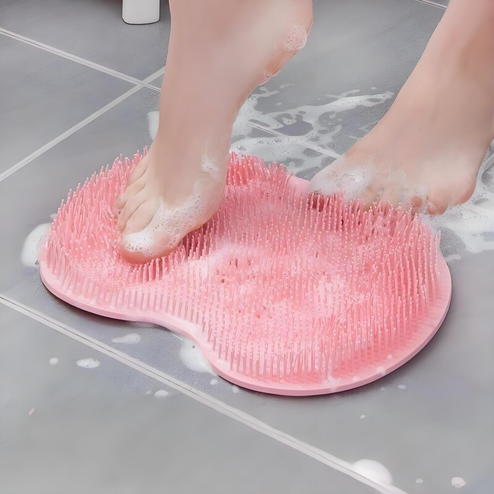 Foot Scrubber for Shower with Non-Slip Suction Cups, 2025 Foot Massager for Cleansing, Exfoliating, and Circulation