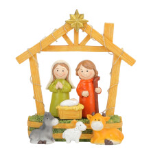 LED Lighted Christmas Nativity Scene Ornament Set for Indoor
