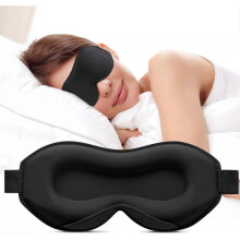Sleep Mask for Women and Men,3D Eye Sleep Mask for Side Sleepers,100% Silk Blackout Eye Mask Eye Cover for Sleeping with Adjustable Band for Yoga Trav